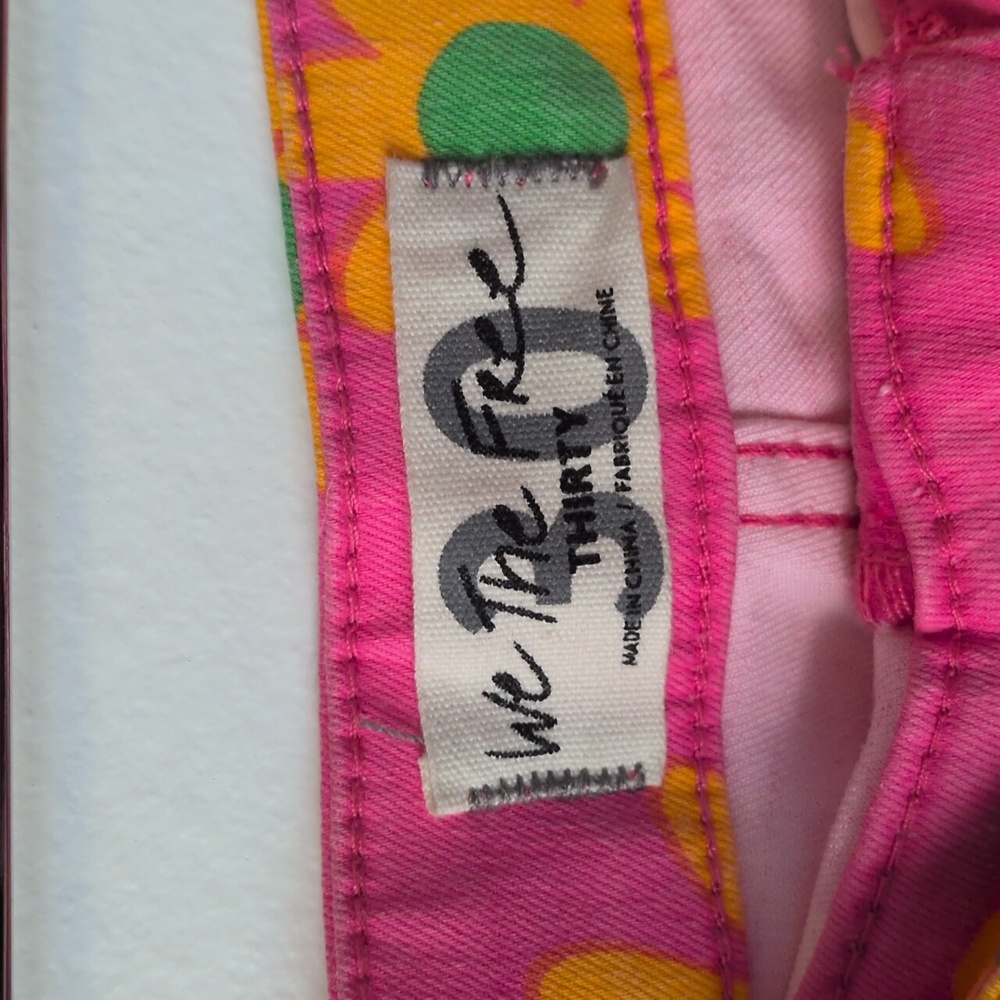 We The Free Pink and Yellow Floral Pants - Picture 2 of 3